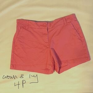 Crown & Ivy Pink Shorts 4P